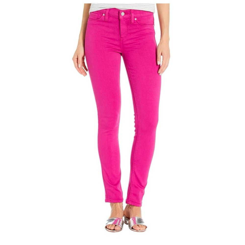 HUDSON NICO MID-RISE ANKLE SKINNY JEANS IN MAGENTA - SIZE 26 - NWT!